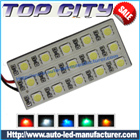 Topcity Car LED Interior Panel Lights 12SMD 5050 18LM Cold white - Car LED Interior Panel Lights